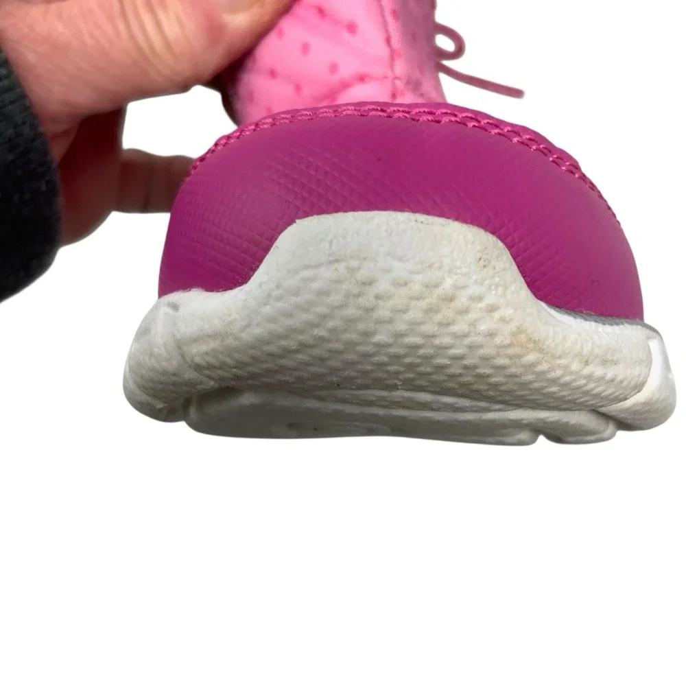 Surprize by Stride‎ Rite Toddler Size 7 Girls Renza Winter Boots Pink Polka Dot